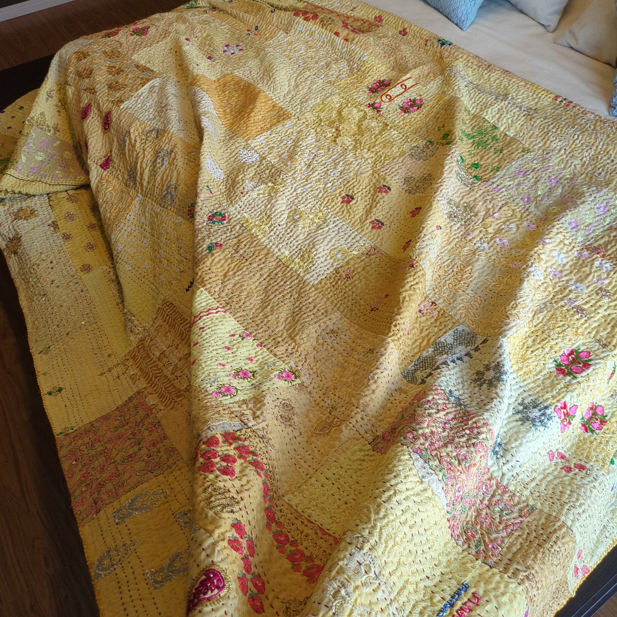 お客様ご予約品【L】パステルイエロー カンバディアキルト 361 | Adlang