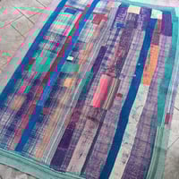 大判 ビビット ヴィンテージラグ インド伝統工芸 インド綿 エスニック