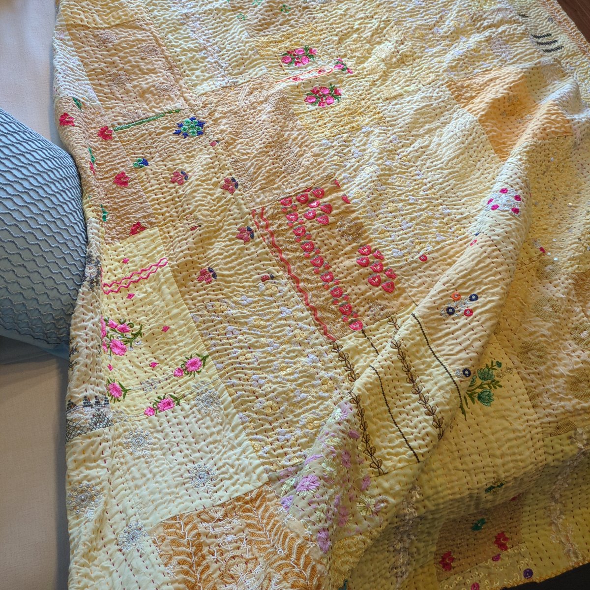 お客様ご予約品【L】パステルイエロー カンバディアキルト 361 | Adlang