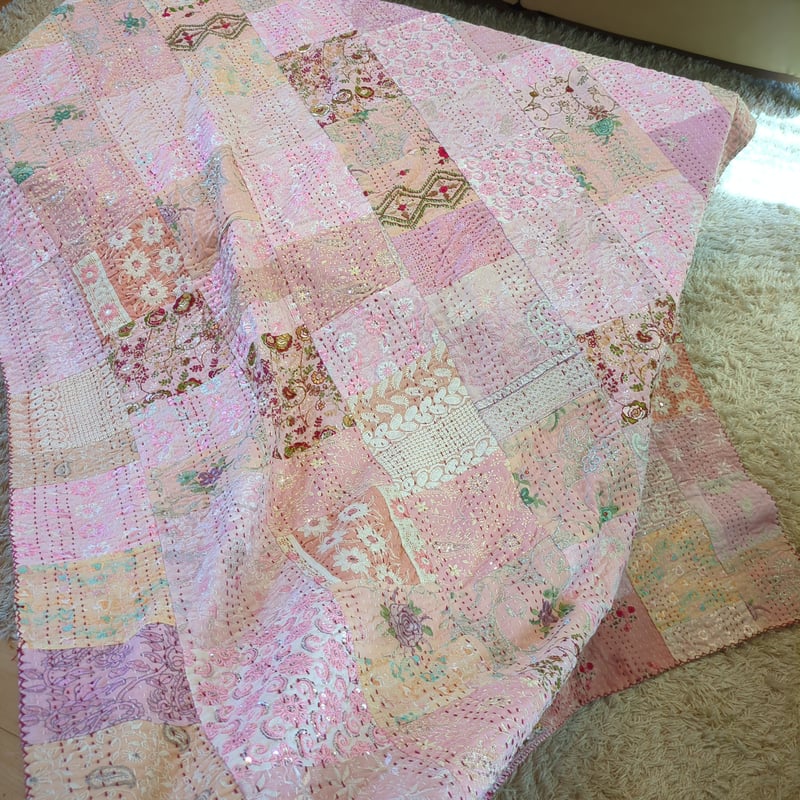 カンバディアキルト♡pastelpink single