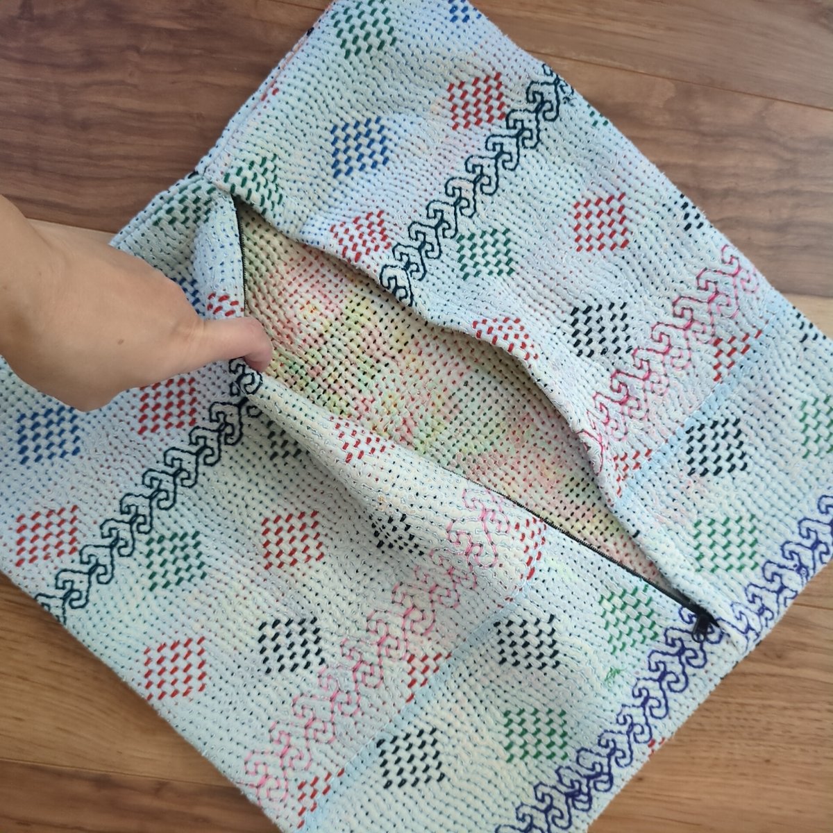 #169 ヴィンテージ ラリーキルト / カンタキルト カバー / 厚手 希少 169 ヴィンテージ ラリーキルト / カンタキルト カバー / 厚手 希少