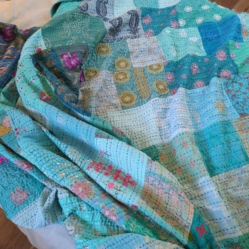 カンバディアキルト♡pastel blue single