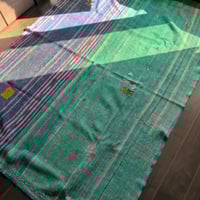 ピンクのシマウマ ブロックプリント ヴィンテージカンタキルト 690