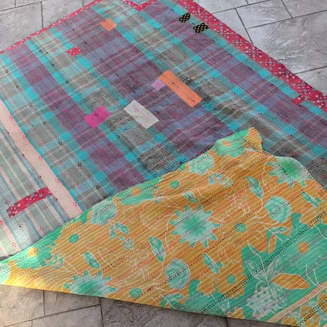 ヴィンテージラリーキルト カンタキルト オールドカンタ⑥ 銀と天然石 - HALAKA / ハラカ -