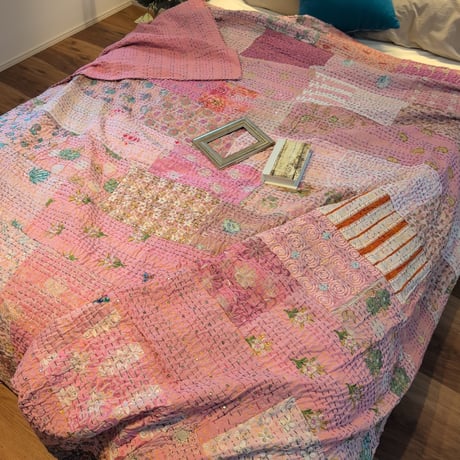 【M】カンタキルト 刺繍 姫系インテリア パッチワークカンバディアキルト 707 M】カンタキルト 刺繍 姫系インテリア パッチワークカンバディア