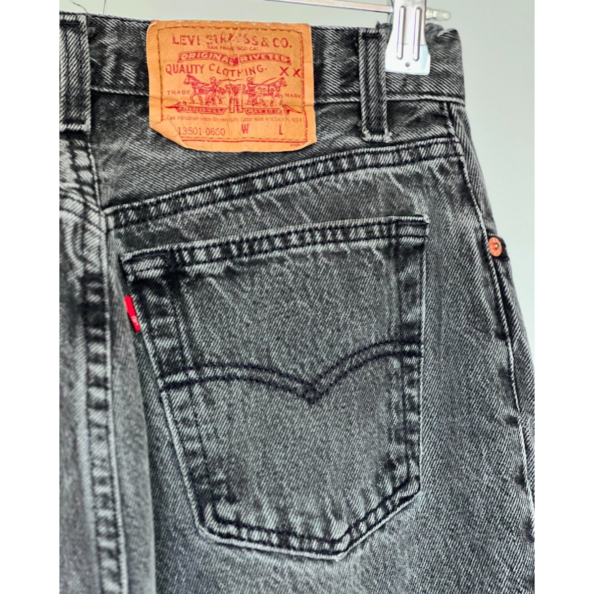 90's Levi's 501 Black Denim /Made in USA (ボタン裏5