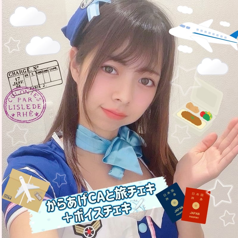 からあげCAと旅チェキ＋ボイスチェキ✈️🎫 | からあげマーケット