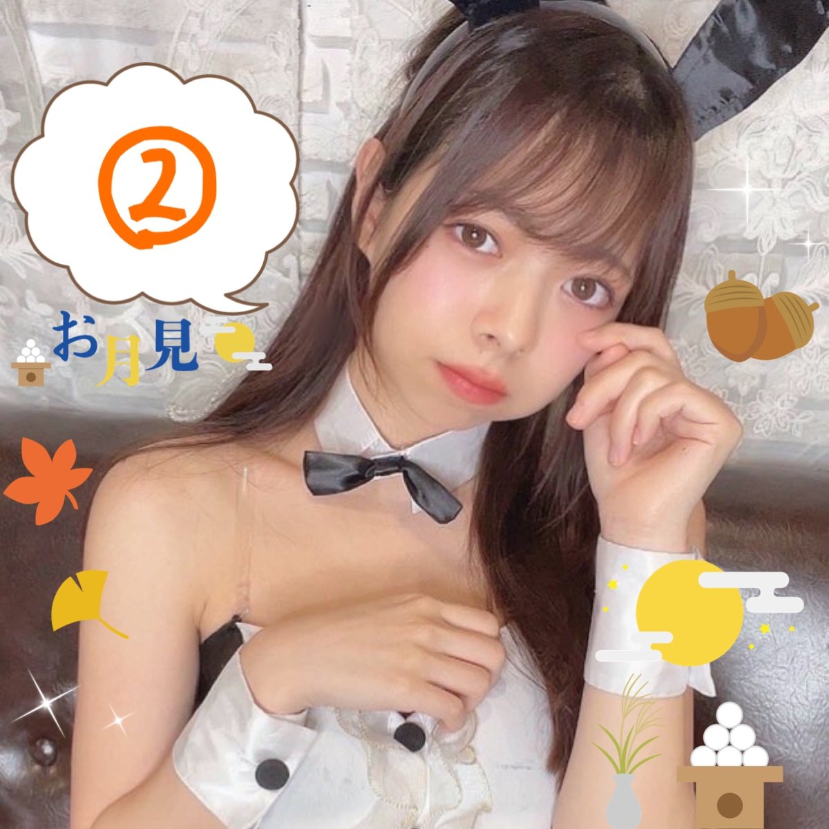 からあげうさぎとお月見チェキ🐇✨ | からあげマーケット