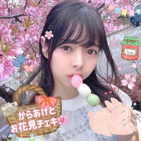からあげとお花見チェキ🌸
