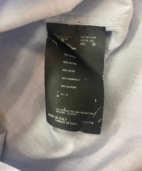 PRADA contrast trim shirt