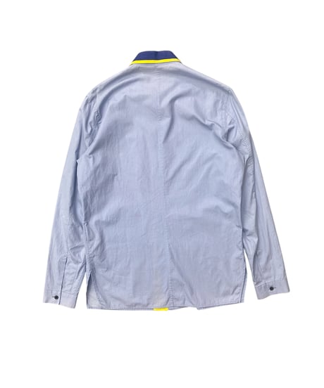 PRADA contrast trim shirt