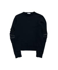 Tim Coppens 15S/S zip-sleeve sweatshirt