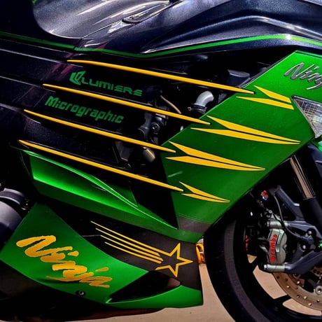 ZX-14R専用サイドフィンデカール(ソリッドカラー)