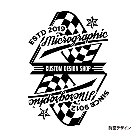 【数量限定再販】ミクログラフィックTシャツ(ホワイト×ブラック)