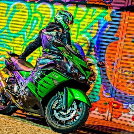 ZX-14R専用延長デカール(ソリッドカラー)