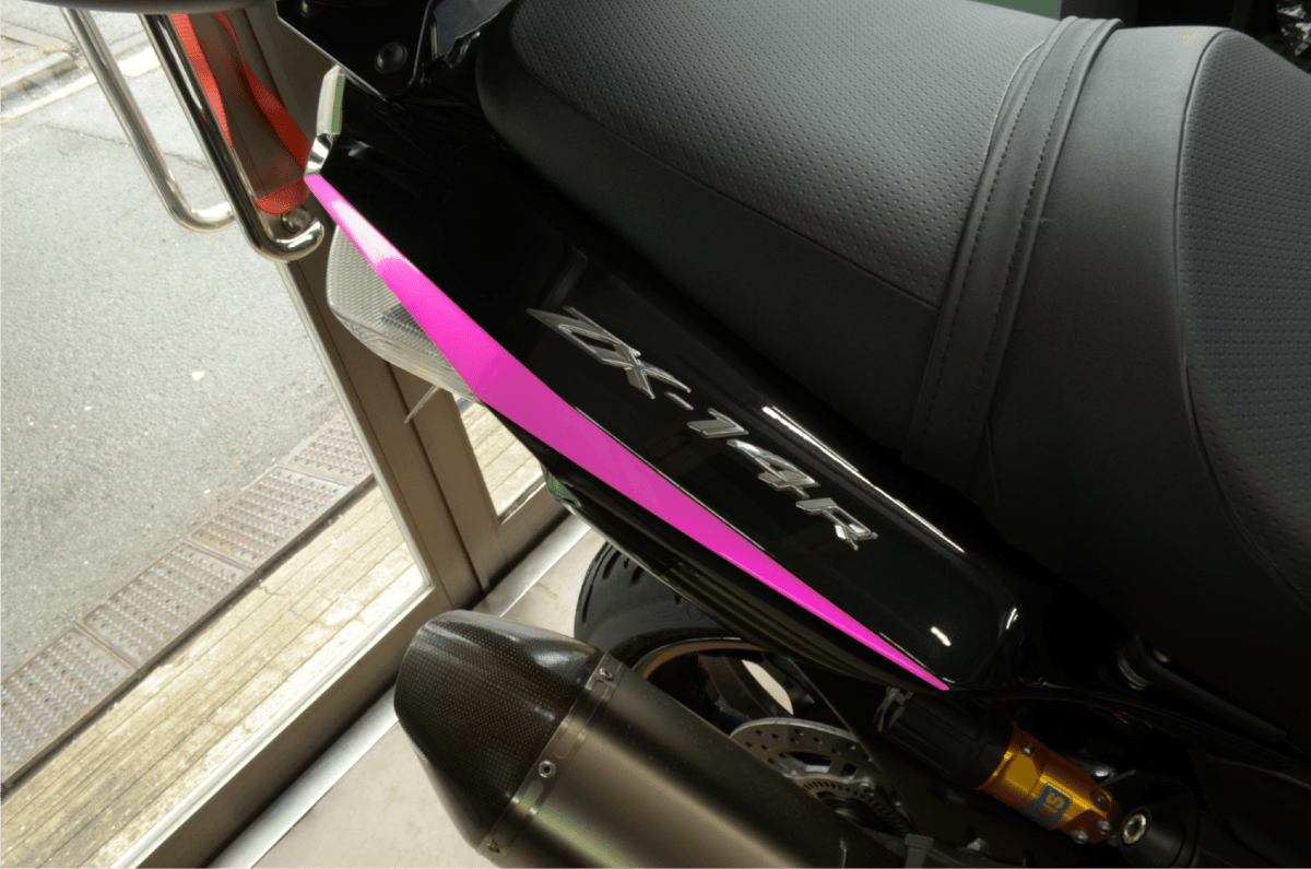 ZX-14R/ZZR1400専用シートカウルデカール(ソリッドカラー