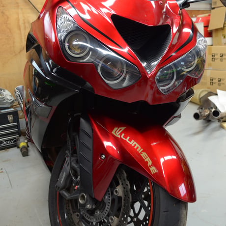 ZX-14R専用アイラインデカール(ソリッドカラー)