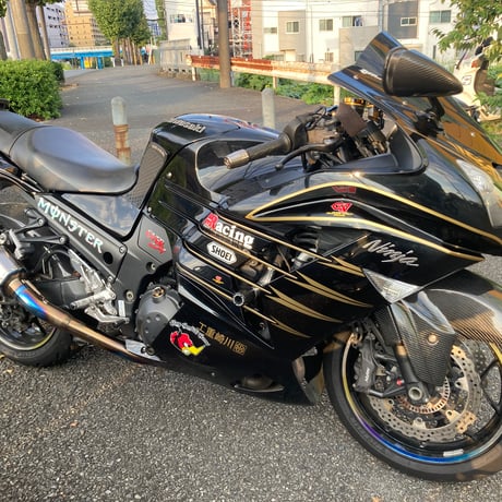 ZX-14R専用サイドフィンデカール(メタリックカラー)