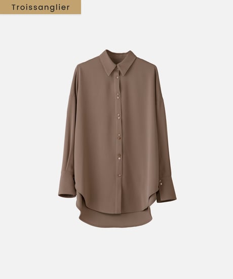 button design shirt  [mocha]