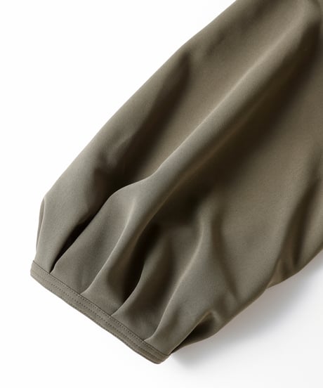 volume sleeve  dress   [khaki]