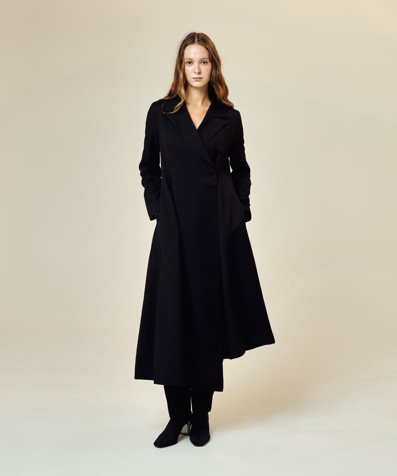 asymmetry coat [black] | SLYPH official