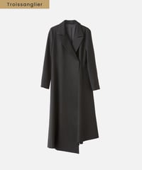 asymmetry coat  [black]
