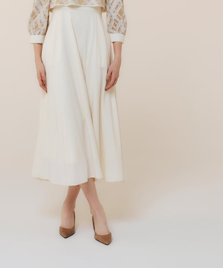 jacquard set up dress  [milkbeige]