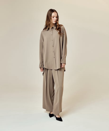 button design shirt  [mocha]