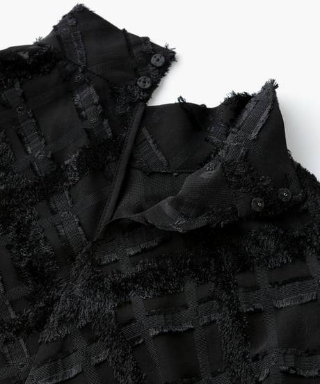 jacquard set up dress  [milkbeige]
