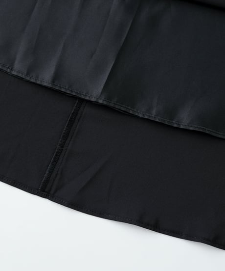jacquard set up dress  [black]