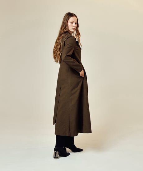 asymmetry coat  [khakibrown]
