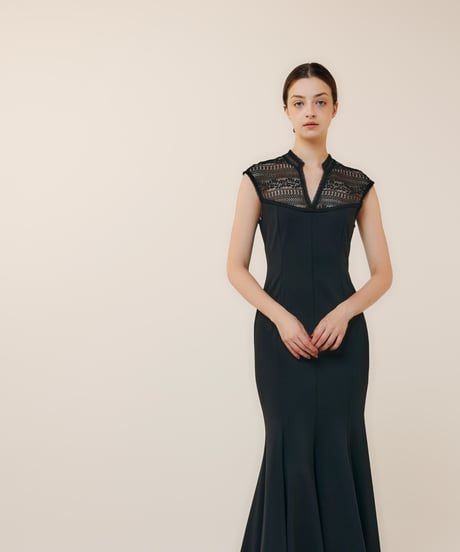 mermaid occasion dress  [black]