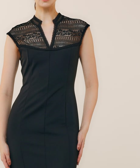 mermaid occasion dress  [black]