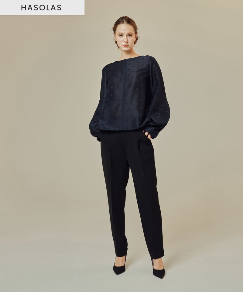 ドットブラウス[ネイビー] | SLYPH official