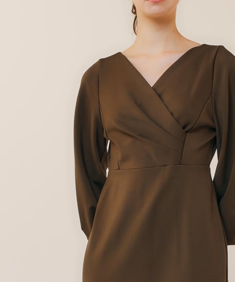 cachecoeur dress  [brown]