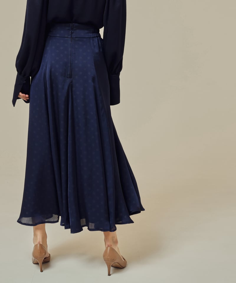 シースルードットスカート[ネイビー] | SLYPH official