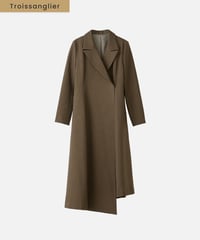asymmetry coat  [khakibrown]