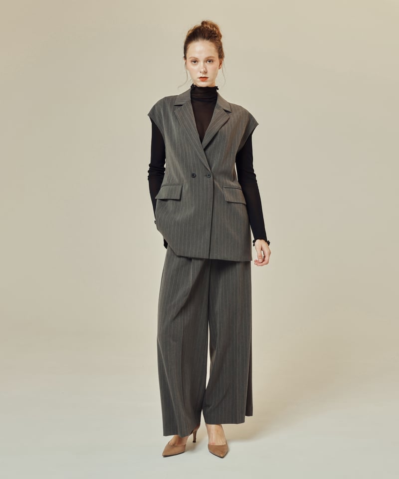 ストライプセットアップ [グレー] | SLYPH official