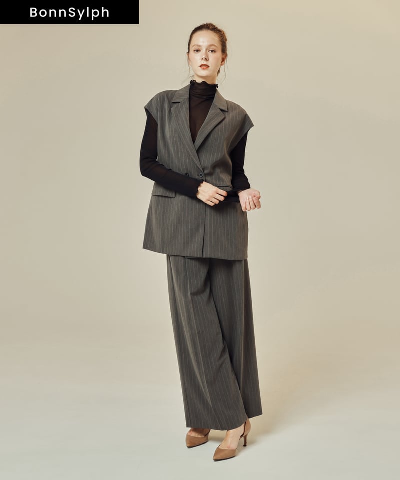 ストライプセットアップ [グレー] | SLYPH official