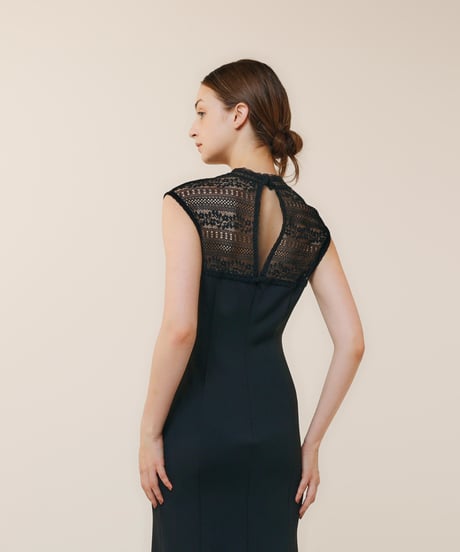 mermaid occasion dress  [black]