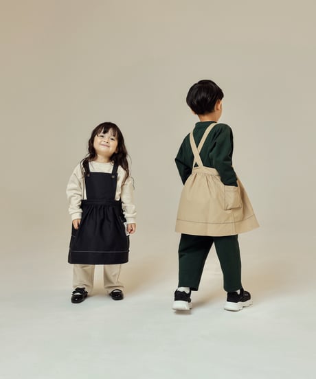 kids apron [navy]