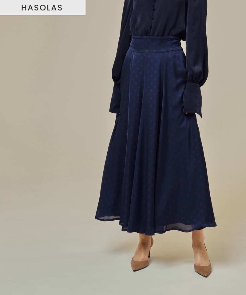 シースルードットスカート[ネイビー] | SLYPH official