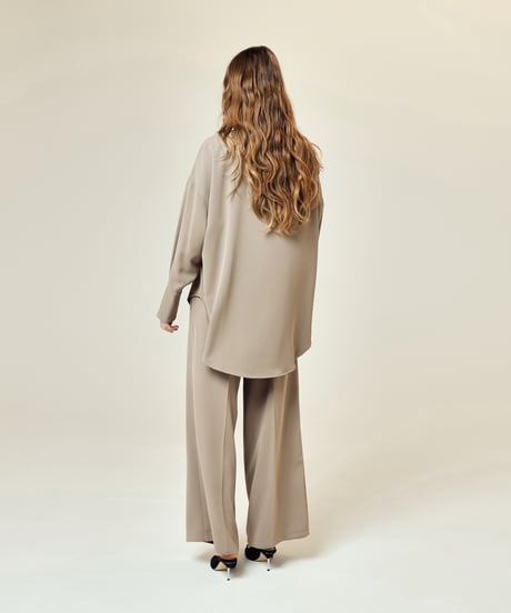 button design shirt  [mocha]