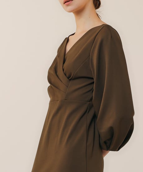 cachecoeur dress  [brown]