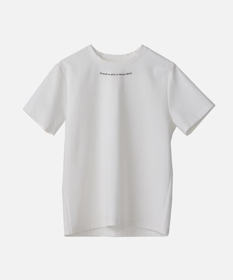 ネックポイントロゴTシャツ[ホワイト]