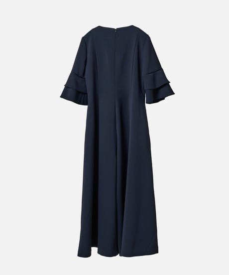 パールキーネックオールインワン[ネイビー]