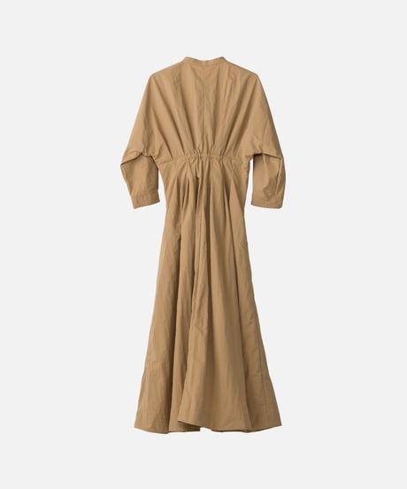 water repellent tuck dress  [beige]