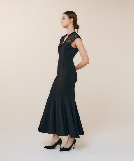 mermaid occasion dress  [black]
