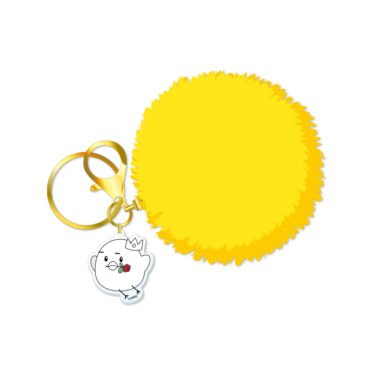 ファンミーティンググッズ】-アクリルチャーム付ポンポンキーホルダー