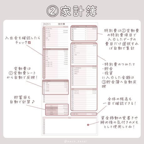 スプレッドシート家計簿